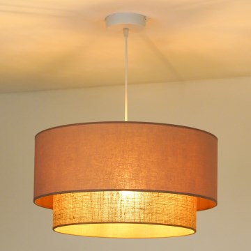 Duolla - Hängeleuchte BOHO 1xE27/15W/230V d 45 cm beige/braun