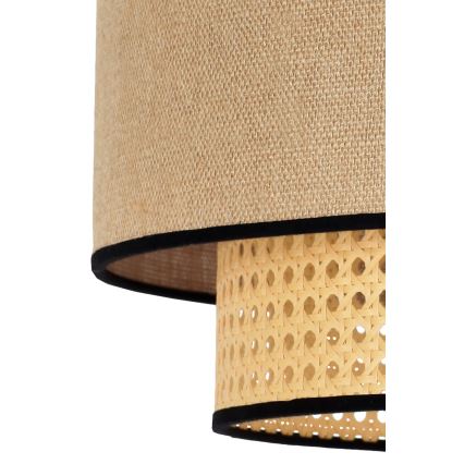 Duolla - Hängeleuchte BOHO 1xE27/15W/230V d 45 cm beige/Rattan