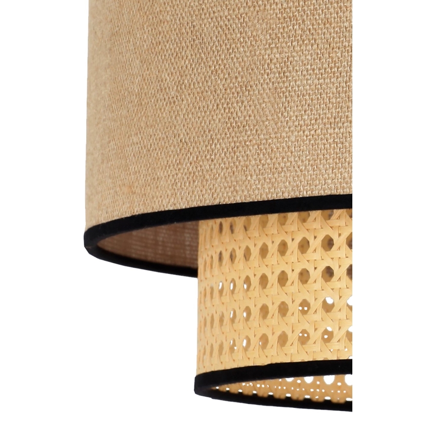 Duolla - Hängeleuchte BOHO 1xE27/15W/230V d 45 cm beige/Rattan