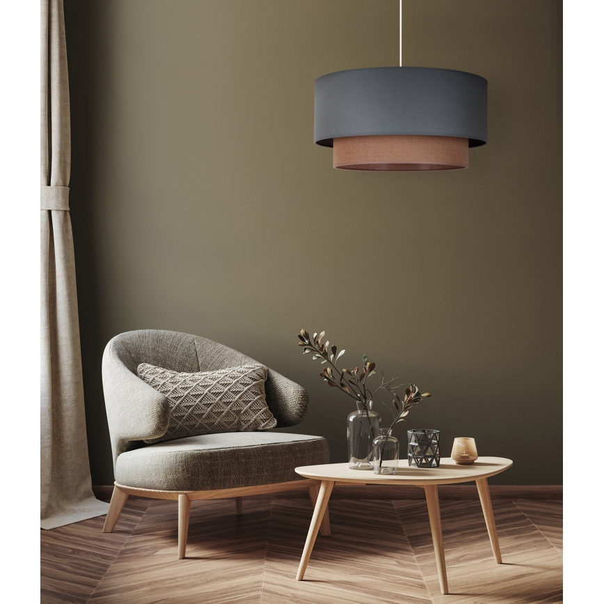 Duolla - Hängeleuchte BOHO 1xE27/15W/230V d 45 cm grün/braun