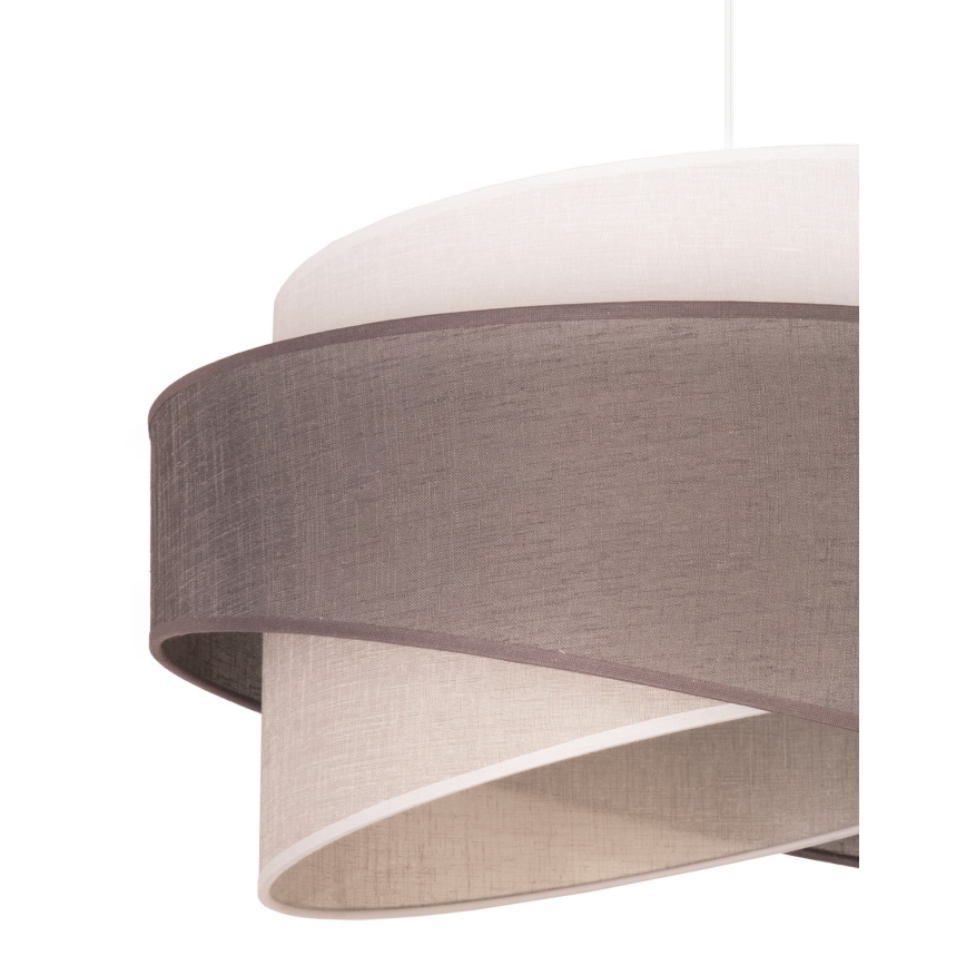 Duolla - Hängeleuchte BROOKLYN 1xE27/40W/230V d 50 cm grau/beige/weiß