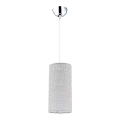 Duolla - Hängeleuchte CIGAR 1xE27/40W/230V Leuchte d 15 cm grau