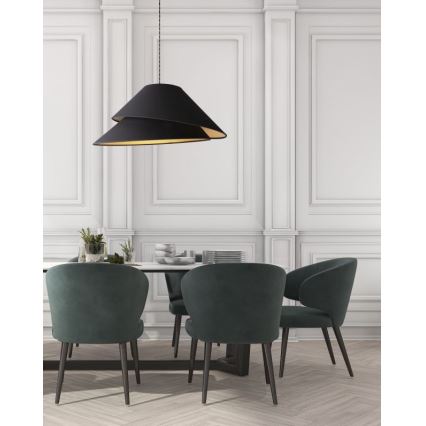 Duolla - Hängeleuchte COCO 1xE27/40W/230V d 50 cm schwarz