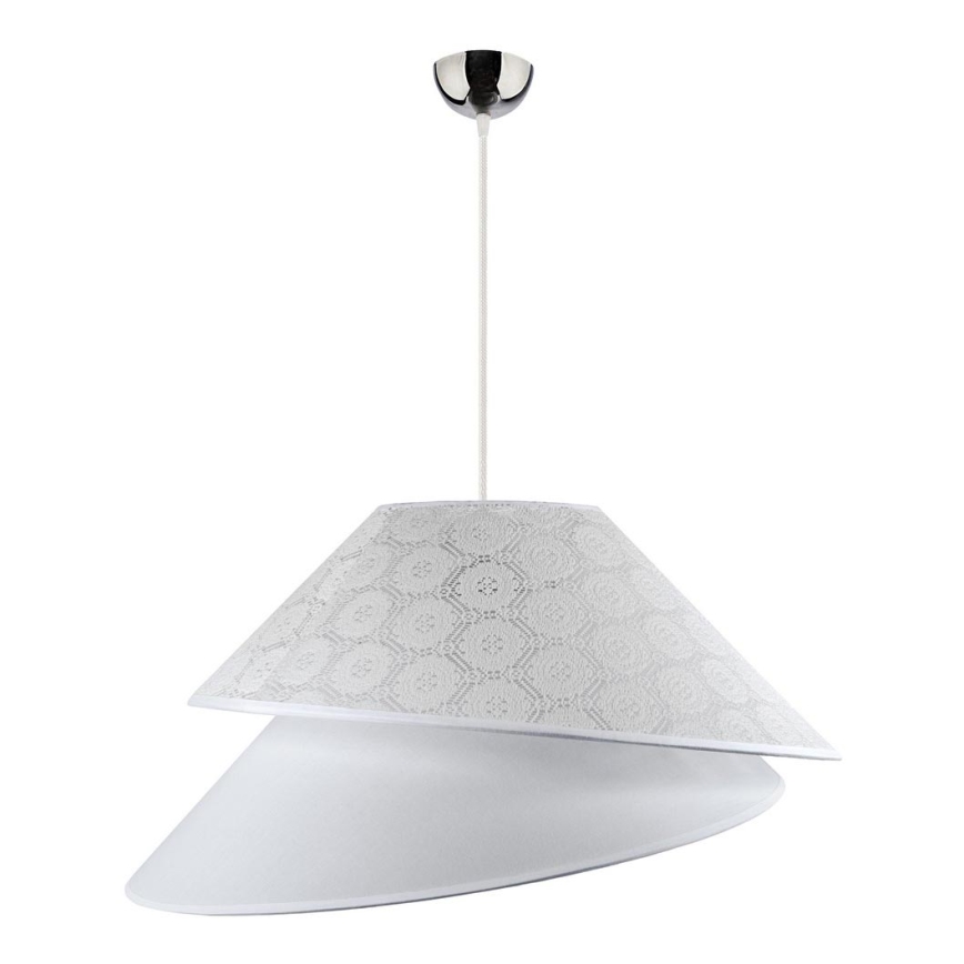 Duolla - Hängeleuchte COCO 1xE27/40W/230V d 50 cm weiß