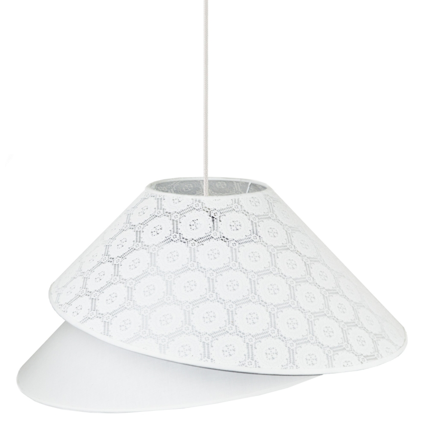 Duolla - Hängeleuchte COCO 1xE27/40W/230V d 50 cm weiß