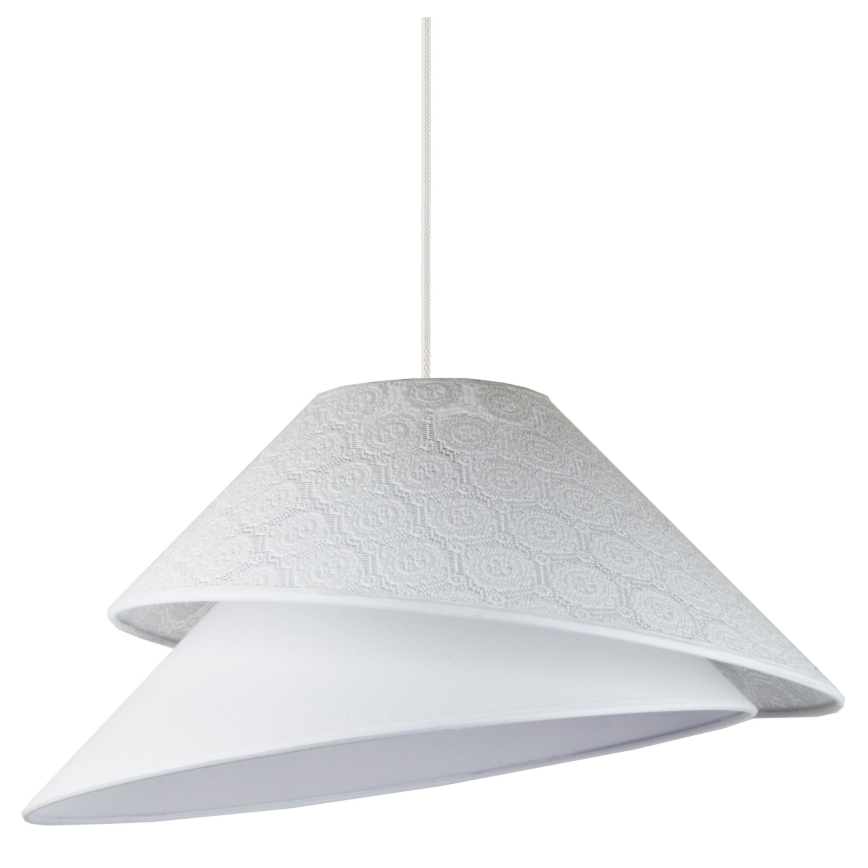 Duolla - Hängeleuchte COCO 1xE27/40W/230V d 50 cm weiß