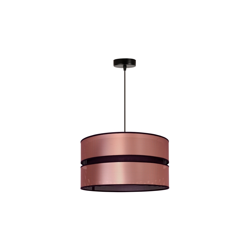 Duolla - Hängeleuchte COPPER SHINY 1xE27/15W/230V d 40 cm kupfern/schwarz