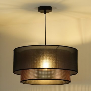 Duolla - Hängeleuchte COPPER SHINY 1xE27/15W/230V d 45 cm braun/kupfern