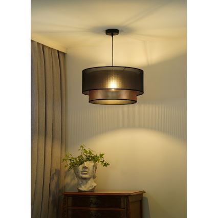 Duolla - Hängeleuchte COPPER SHINY 1xE27/15W/230V d 45 cm braun/kupfern
