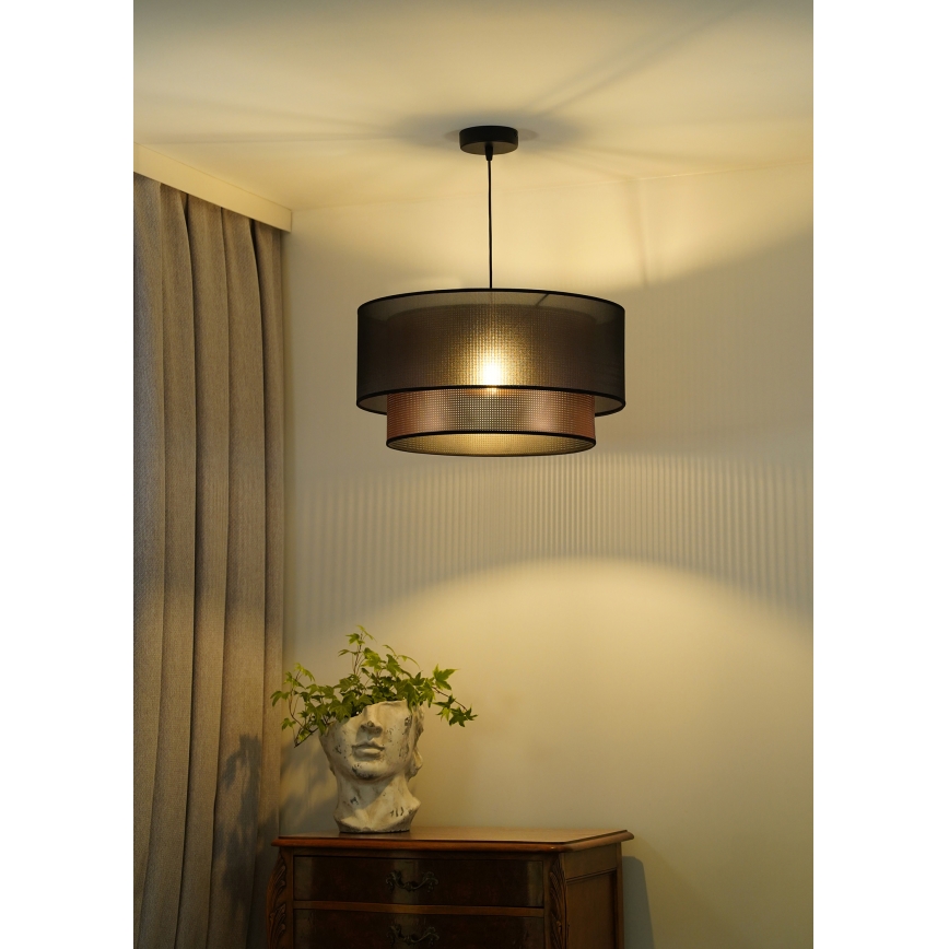 Duolla - Hängeleuchte COPPER SHINY 1xE27/15W/230V d 45 cm braun/kupfern