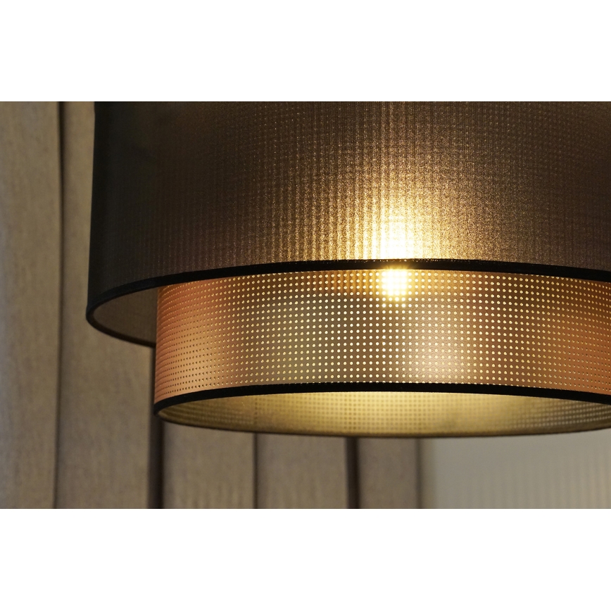 Duolla - Hängeleuchte COPPER SHINY 1xE27/15W/230V d 45 cm braun/kupfern