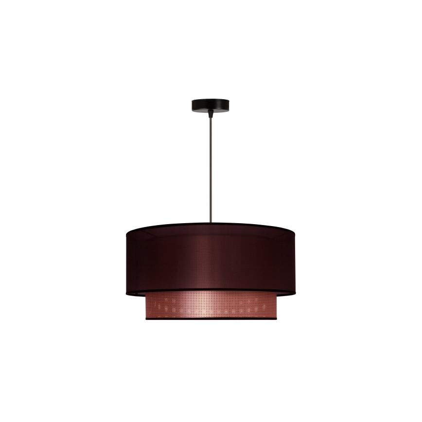 Duolla - Hängeleuchte COPPER SHINY 1xE27/15W/230V d 45 cm braun/kupfern
