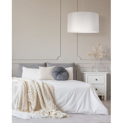 Duolla - Hängeleuchte DORSET 1xE27/40W/230V d 45 cm weiß