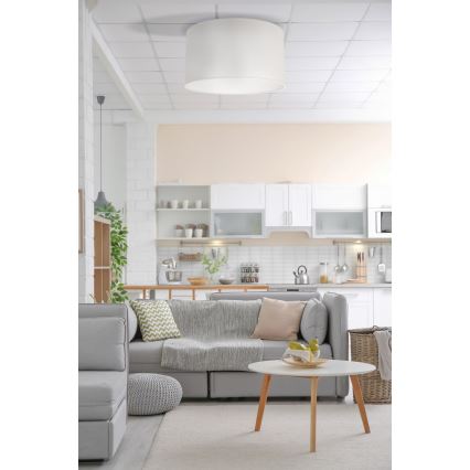 Duolla - Hängeleuchte DORSET 1xE27/40W/230V d 45 cm weiß