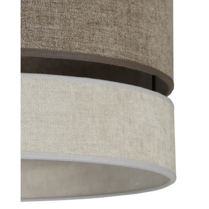 Duolla - Hängeleuchte DOUBLE 1xE27/15W/230V d 40 cm braun/grau
