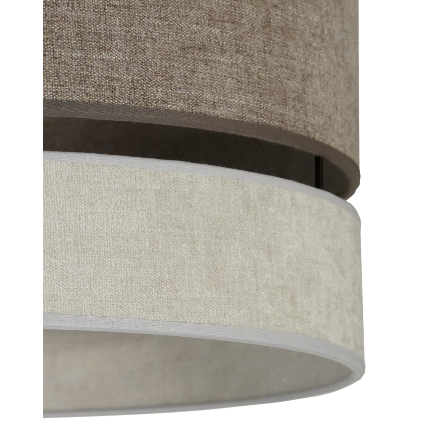 Duolla - Hängeleuchte DOUBLE 1xE27/15W/230V d 40 cm braun/grau