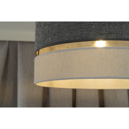 Duolla - Hängeleuchte DOUBLE 1xE27/15W/230V d 40 cm grau