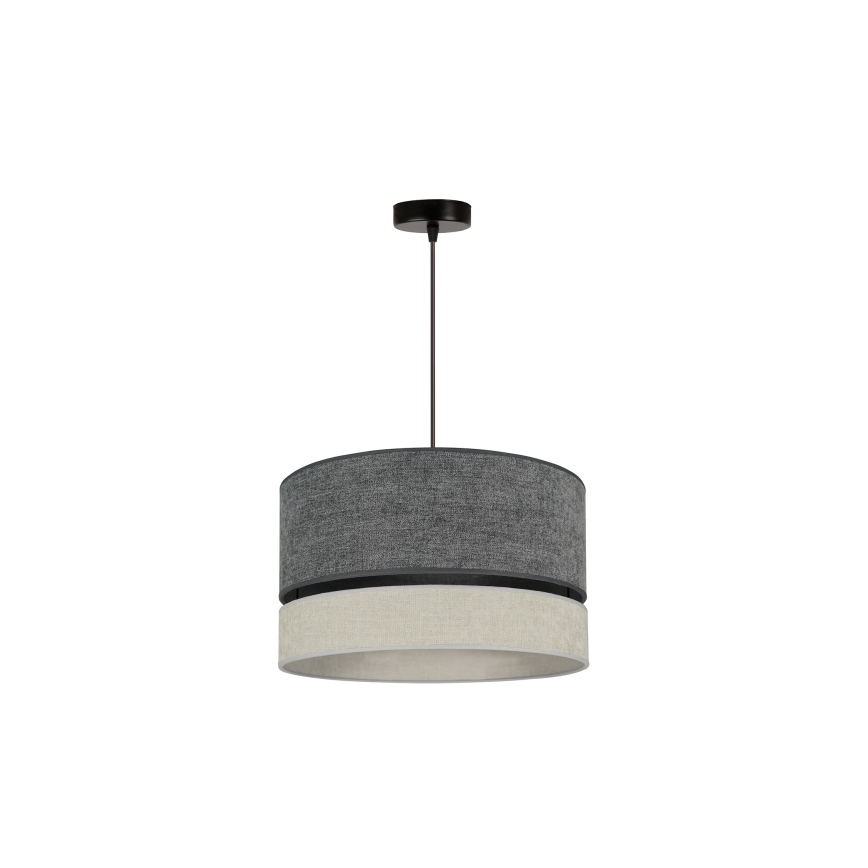 Duolla - Hängeleuchte DOUBLE 1xE27/15W/230V d 40 cm grau