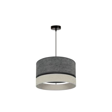 Duolla - Hängeleuchte DOUBLE 1xE27/15W/230V d 40 cm grau