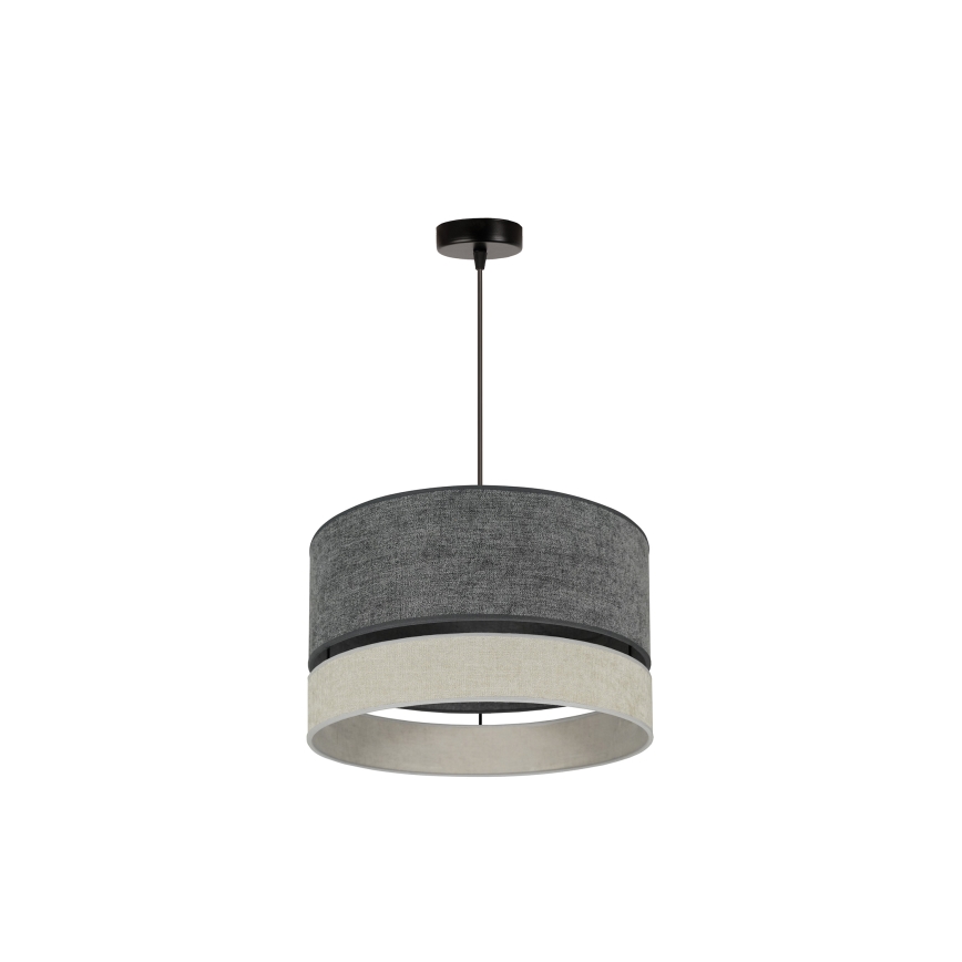 Duolla - Hängeleuchte DOUBLE 1xE27/15W/230V d 40 cm grau
