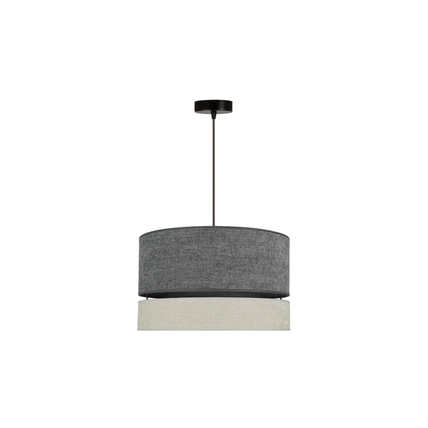 Duolla - Hängeleuchte DOUBLE 1xE27/15W/230V d 40 cm grau