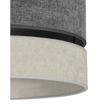 Duolla - Hängeleuchte DOUBLE 1xE27/15W/230V d 40 cm grau