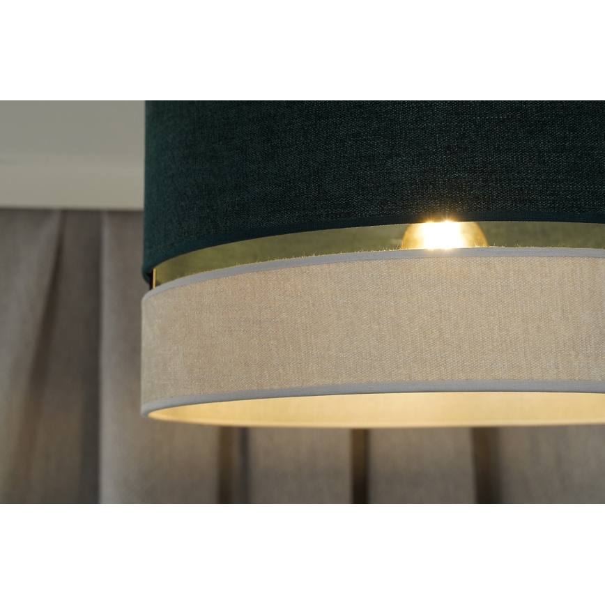 Duolla - Hängeleuchte DOUBLE 1xE27/15W/230V d 40 cm grün/grau