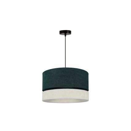 Duolla - Hängeleuchte DOUBLE 1xE27/15W/230V d 40 cm grün/grau