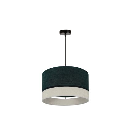 Duolla - Hängeleuchte DOUBLE 1xE27/15W/230V d 40 cm grün/grau