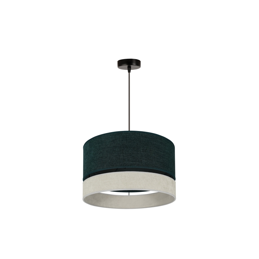 Duolla - Hängeleuchte DOUBLE 1xE27/15W/230V d 40 cm grün/grau