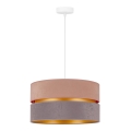 Duolla - Hängeleuchte DUO 1xE27/15W/230V d 40 cm beige und grau
