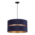 Duolla - Hängeleuchte DUO 1xE27/15W/230V d 40 cm blau/golden
