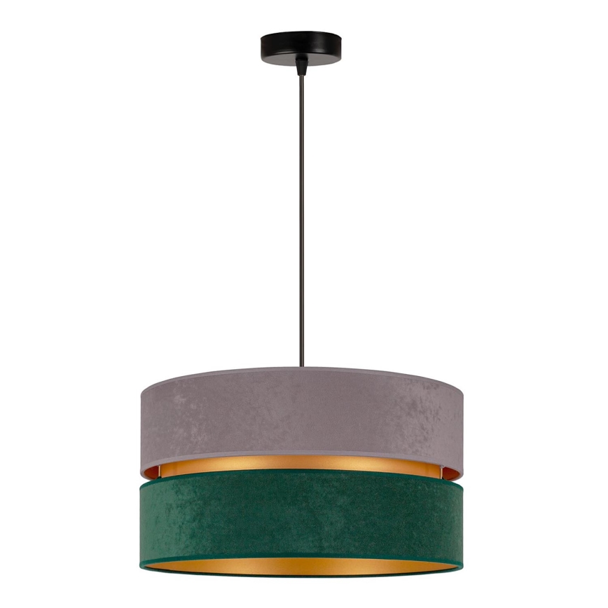 Duolla - Hängeleuchte DUO 1xE27/15W/230V d 40 cm grau/grün/golden