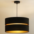 Duolla - Hängeleuchte DUO 1xE27/15W/230V d 40 cm schwarz/golden
