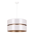 Duolla - Hängeleuchte DUO 1xE27/15W/230V d 40 cm weiß/golden