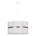 Duolla - Hängeleuchte DUO 1xE27/15W/230V d 40 cm weiß/golden