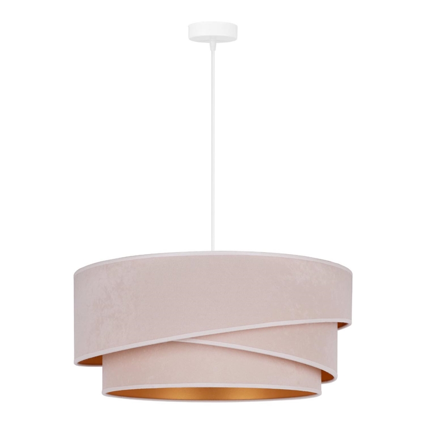 Duolla - Hängeleuchte KOBO 1xE27/15W/230V d 45 cm cremefarben/golden