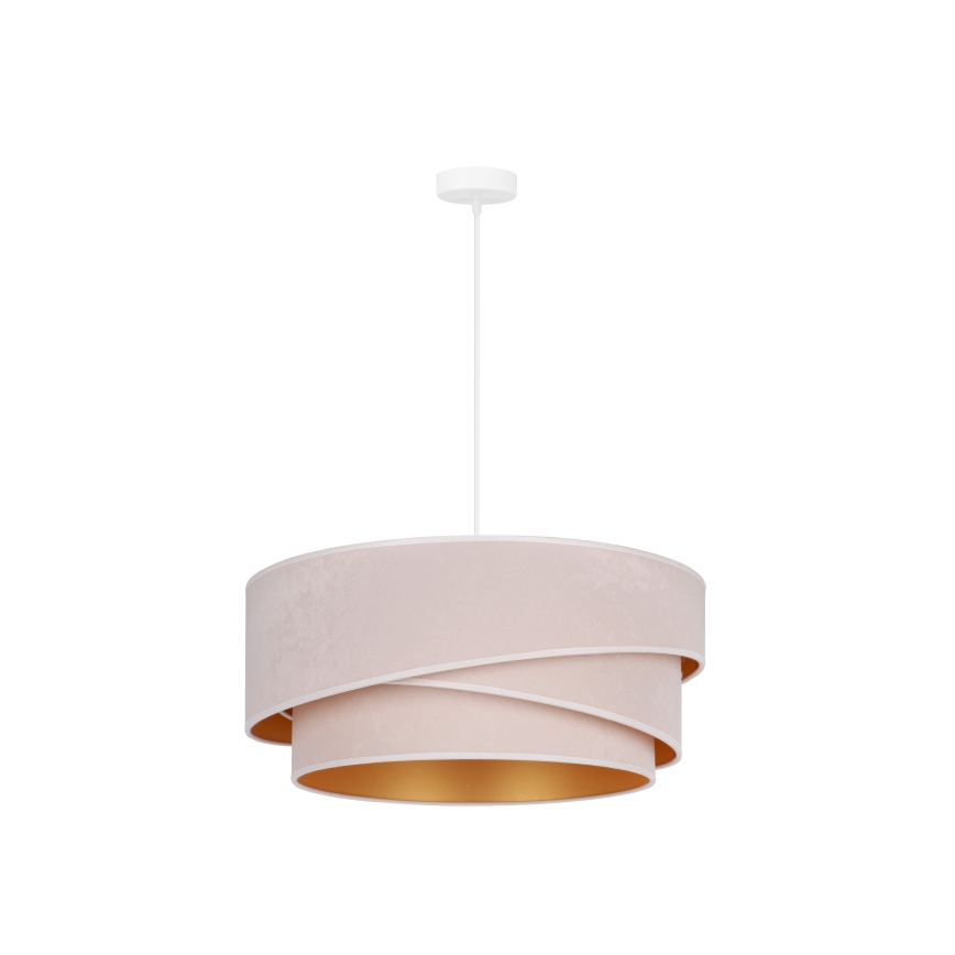 Duolla - Hängeleuchte KOBO 1xE27/15W/230V d 45 cm cremefarben/golden
