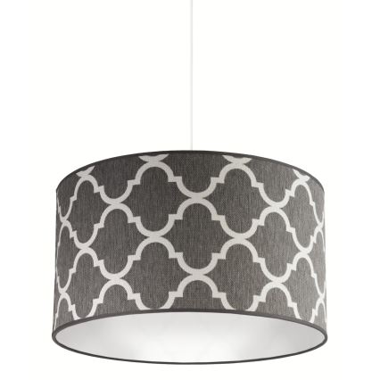 Duolla - Hängeleuchte MAROKO 1xE27/40W/230V d 45 cm grau/weiß