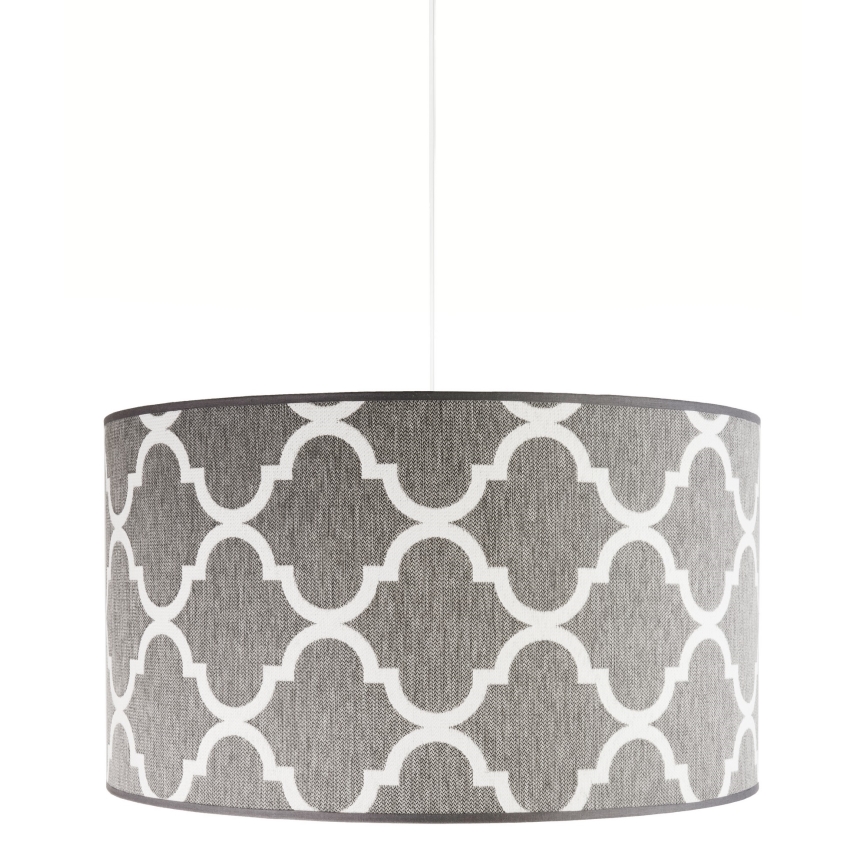 Duolla - Hängeleuchte MAROKO 1xE27/40W/230V d 45 cm grau/weiß