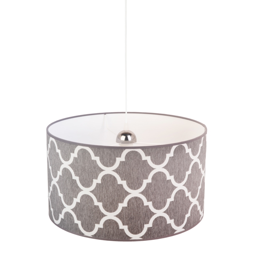 Duolla - Hängeleuchte MAROKO 1xE27/40W/230V d 45 cm grau/weiß