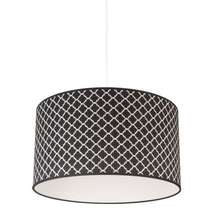 Duolla - Hängeleuchte MAROKO 1xE27/40W/230V d 45 cm schwarz/weiß