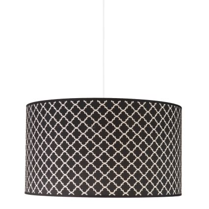Duolla - Hängeleuchte MAROKO 1xE27/40W/230V d 45 cm schwarz/weiß