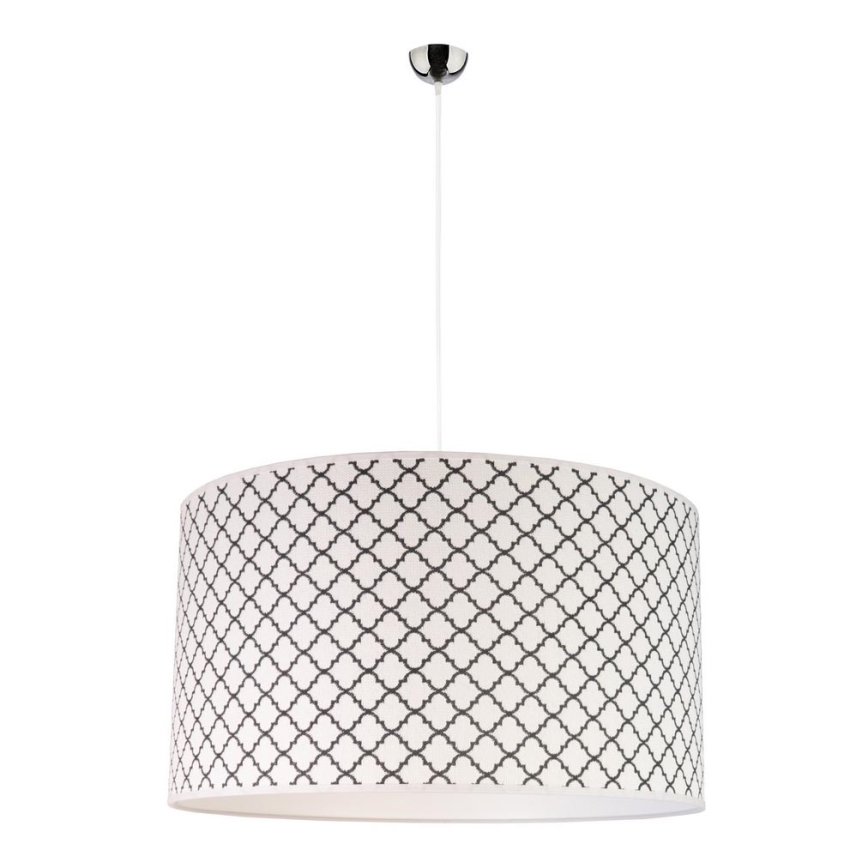 Duolla - Hängeleuchte MAROKO 1xE27/40W/230V d 45 cm weiß/schwarz