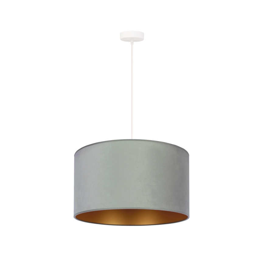Duolla - Hängeleuchte ROLLER 1xE27/15W/230V Leuchte d 40 cm grün/golden