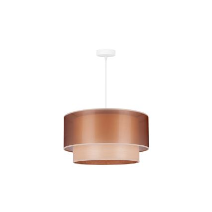 Duolla - Hängeleuchte WOOD BOHO 1xE27/15W/230V d 45 cm kupfern/beige
