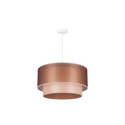 Duolla - Hängeleuchte WOOD BOHO 1xE27/15W/230V d 45 cm kupfern/beige
