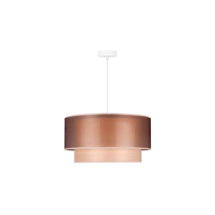 Duolla - Hängeleuchte WOOD BOHO 1xE27/15W/230V d 45 cm kupfern/beige