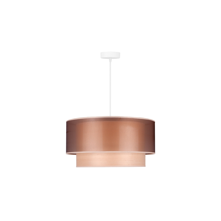 Duolla - Hängeleuchte WOOD BOHO 1xE27/15W/230V d 45 cm kupfern/beige