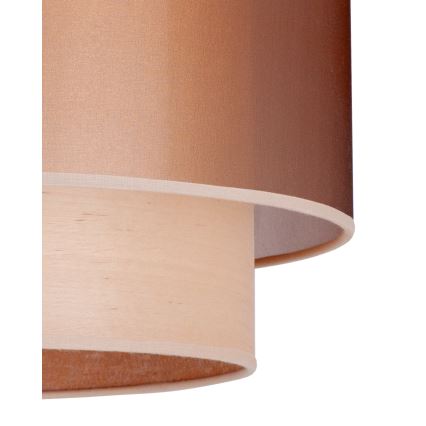 Duolla - Hängeleuchte WOOD BOHO 1xE27/15W/230V d 45 cm kupfern/beige